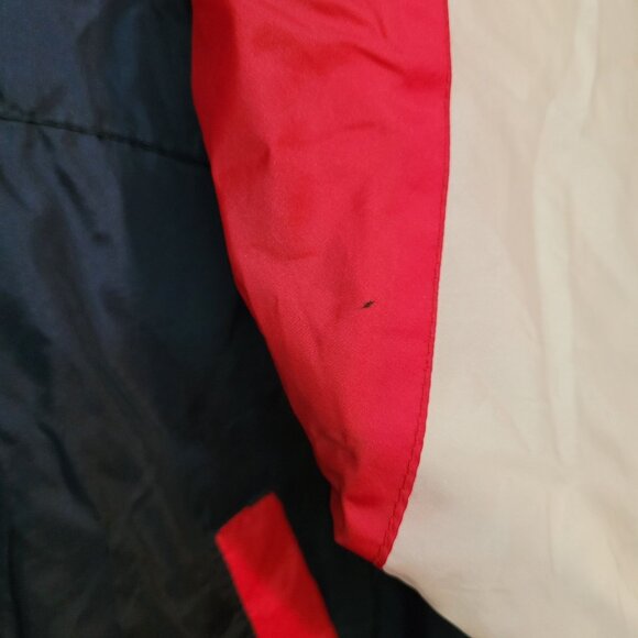 Vtg Wilson Windbreaker Track Jacket XL Pockets Embroidered Spell Out Y2K - Picture 6 of 14